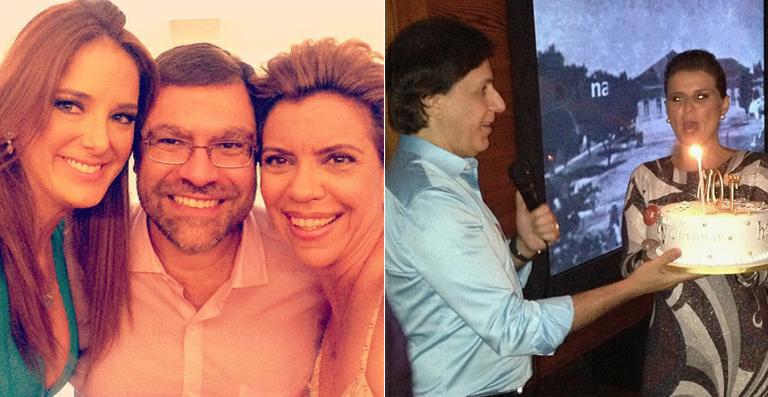 Famosos celebram Hebe e o aniversário de Tom Cavalcante