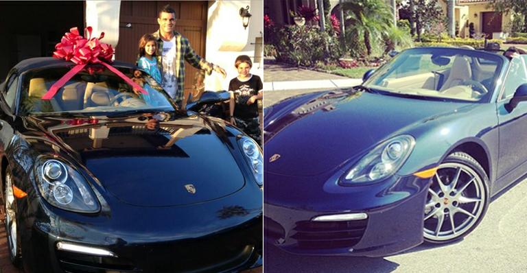Vitor Belfort ganha porche de aniversário de sua amada, Joana Prado