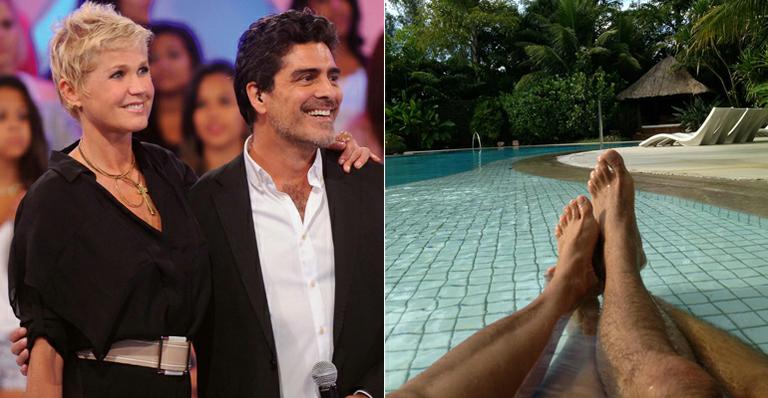 Xuxa pega um bronze para agradar ao namorado