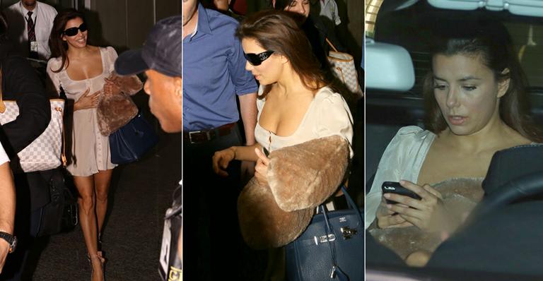 Eva Longoria desembarca no Rio de Janeiro