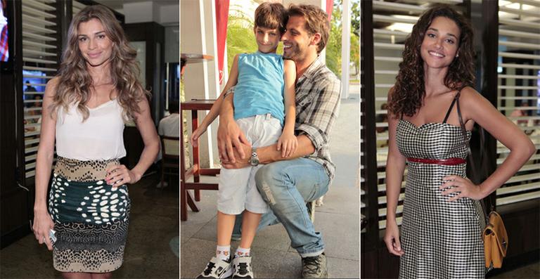 Elenco se reúne para assistir ao 1º capítulo de ‘Flor do Caribe’