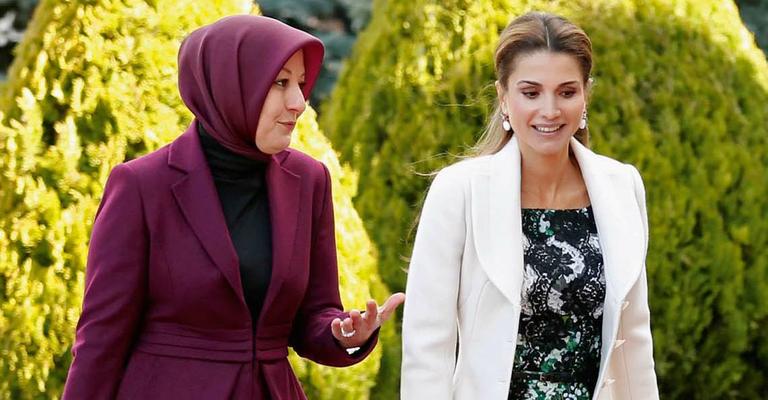 Rainha Rania em visita à Turquia