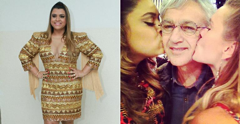 Preta Gil grava o ‘Esquenta!’ com Caetano Veloso e Carolina Dieckmann