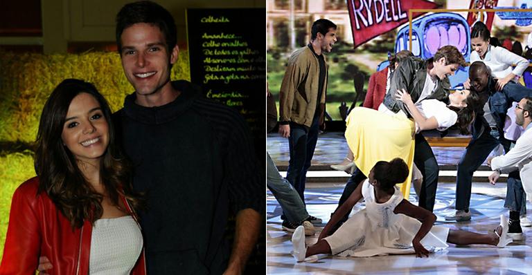 Giovanna Lancellotti e Jonatas Faro revivem famosa cena do filme ‘Grease’