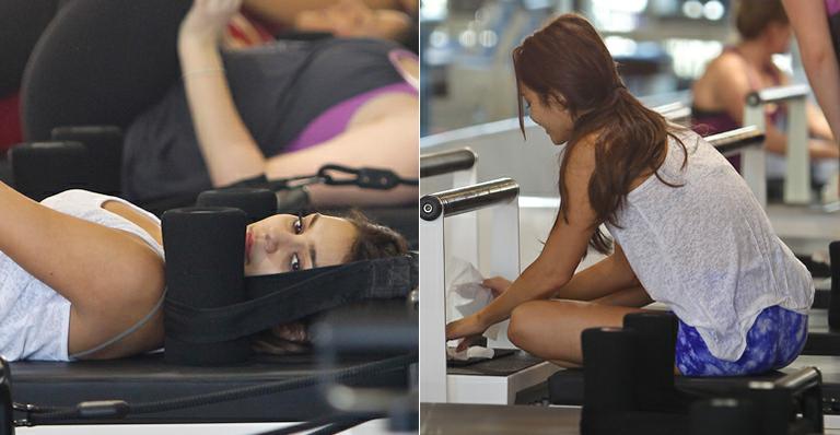 Vanessa Hudgens malha em academia de Los Angeles, EUA