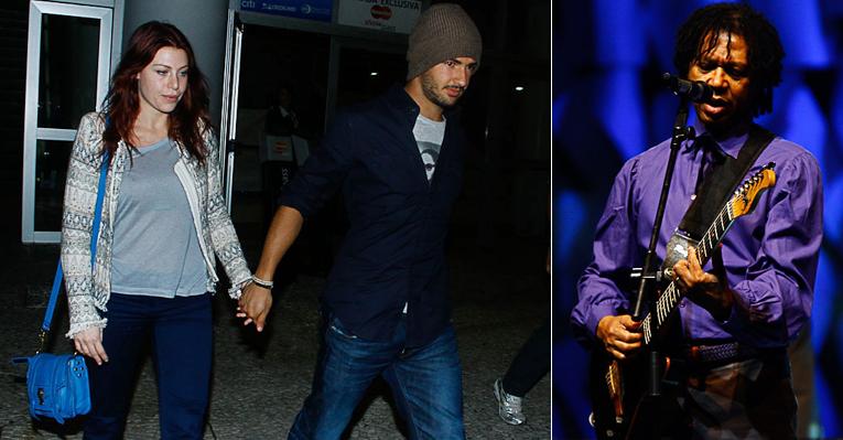 Alexandre Pato assiste ao show de Djavan com a namorada Barbara Berlusconi