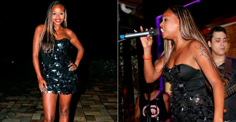 Roberta Rodrigues solta a voz em show no litoral de São Paulo