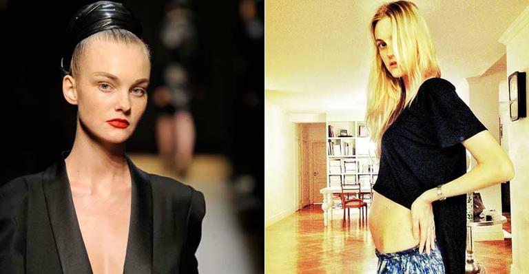 Grávida, Carol Trentini participa do SPFW