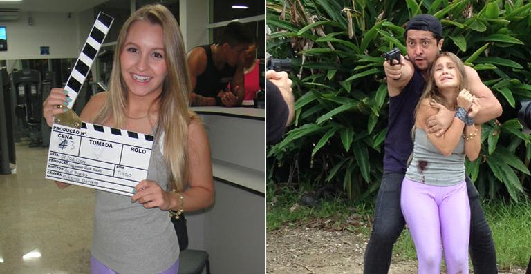 Carla Diaz filma curta metragem sobre sequestro