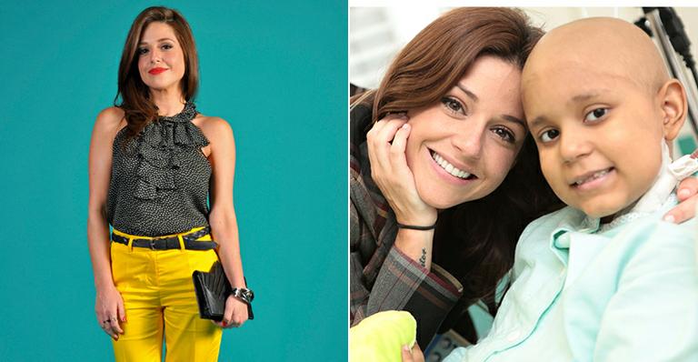 Priscila Sol visita crianças com câncer em São Paulo