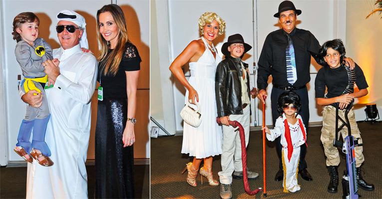 Marco Camargo e Otávio Mesquita em festa à fantasia