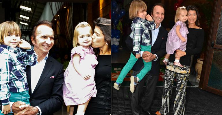 Emerson Fittipaldi festeja o aniversário dos filhos Emo e Vittoria