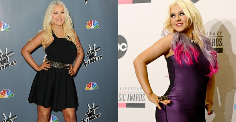 Christina Aguilera aparece mais magra em estreia