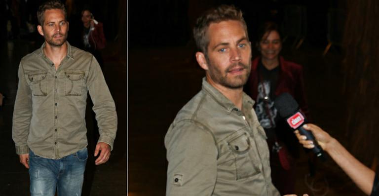 ‘Quem não gosta das brasileiras?’, diz Paul Walker no SPFW