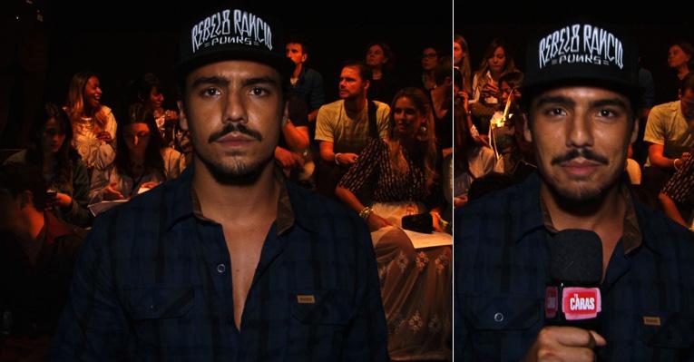 Rapper Túlio Dek diz que vai a desfile para ver as modelos