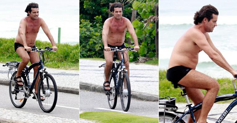 Felipe Camargo começa a semana com exercícios no Rio de Janeiro