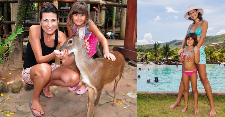 Jacqueline Dalabona aproveita a companhia de Natália em viagem