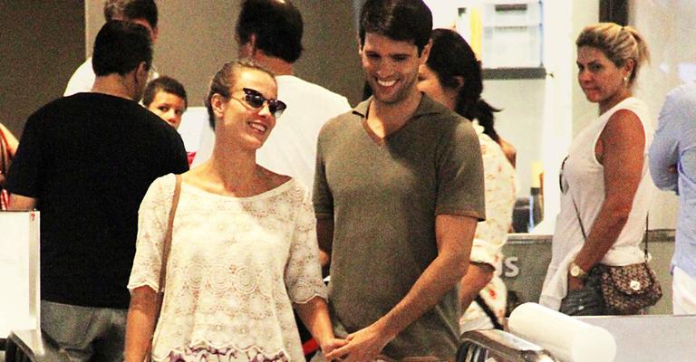Juliana Silveira e João: alegria