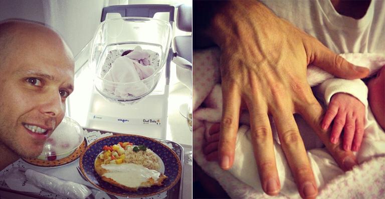 Fernando Scherer publica as primeiras fotos com a filha