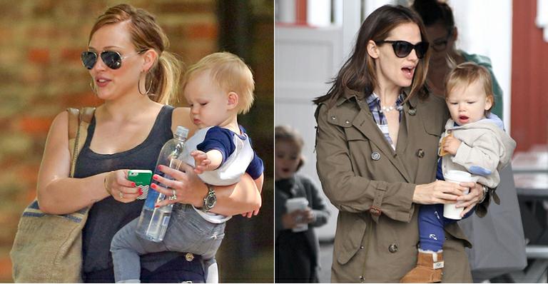 Hilary Duff e Jennifer Garner curtem seus bebês nos Estados Unidos