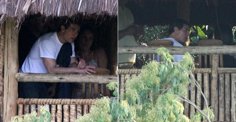 Tom Cruise almoça em restaurante no Rio de Janeiro