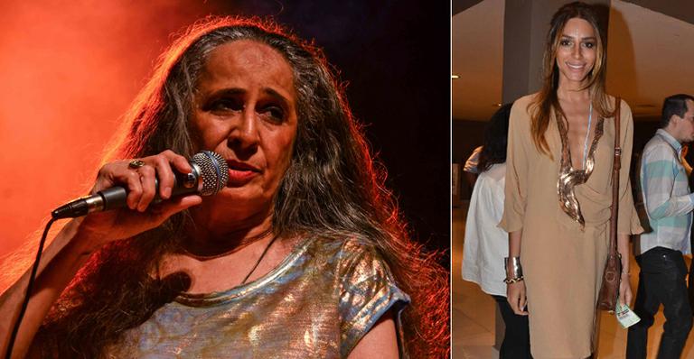 Lea T. curte show de Maria Bethânia em São Paulo