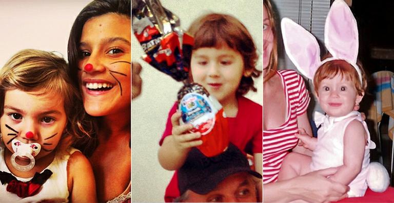 Famosos curtem a Páscoa em família