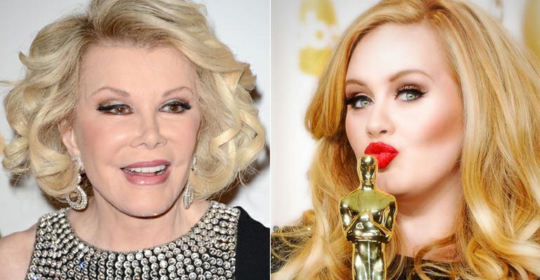 Joan Rivers, sobre Adele: ‘Vamos encarar a realidade: ela é gorda!’