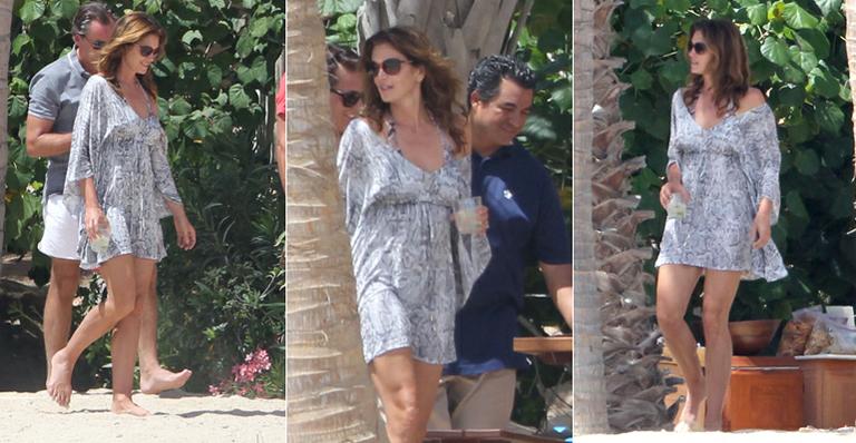 Cindy Crawford curte Cabo San Lucas, no México
