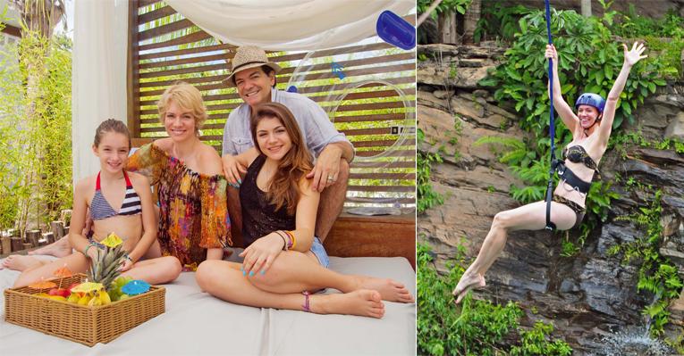 Laura Wie e família se aventuram no cerrado