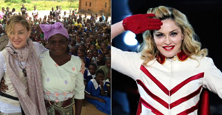 Madonna visita o Malawi acompanhada pelos filhos adotados no país africano