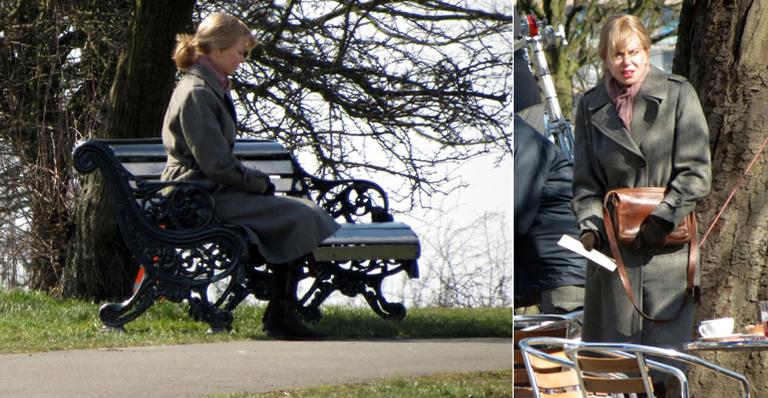 Nicole Kidman sofre com o frio em filmagem