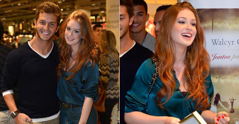 Ao lado do amado, Marina Ruy Barbosa fala de sua personagem em ‘Amor à Vida’