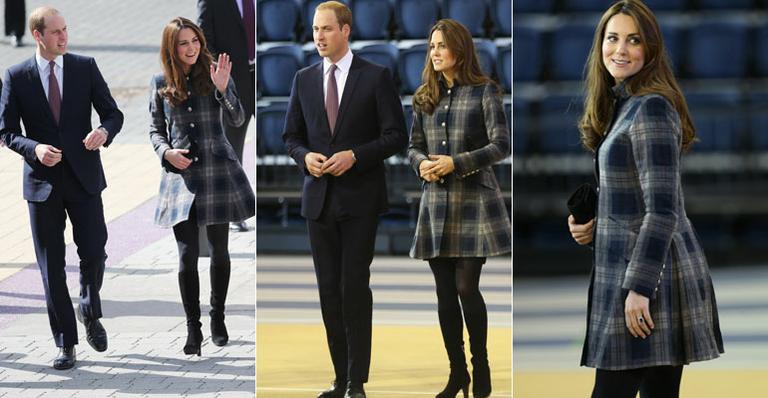 Grávida, Kate Middleton usa look bem curto