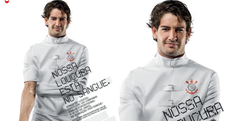 Alexandre Pato estrela campanha de doação de sangue do Corinthians