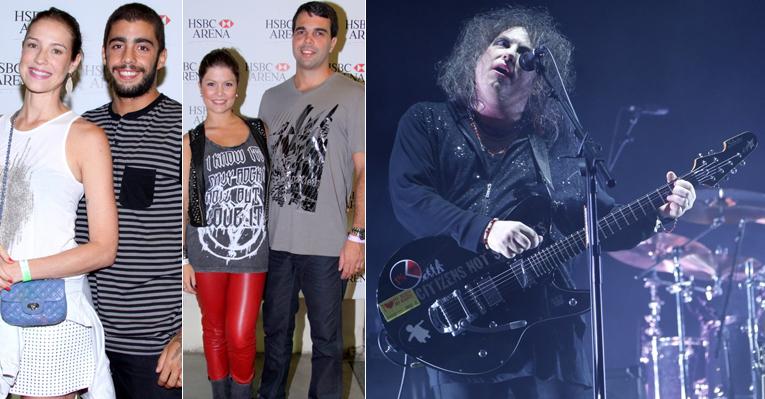 Luana Piovani com Pedro Scooby e mais famosos vão ao show do The Cure no Rio