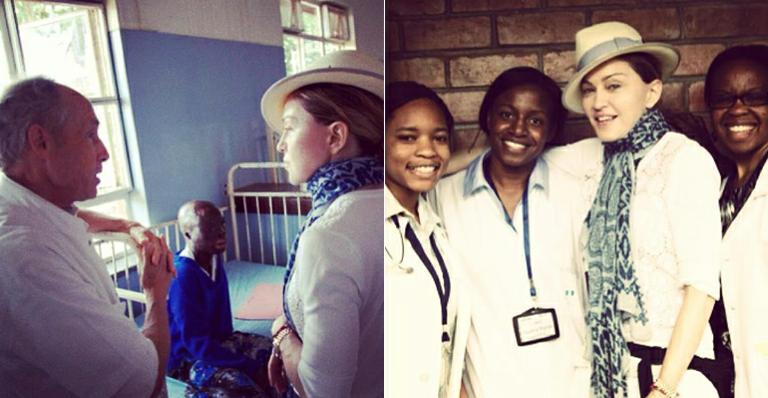 Madonna visita hospital de Malauí, na África