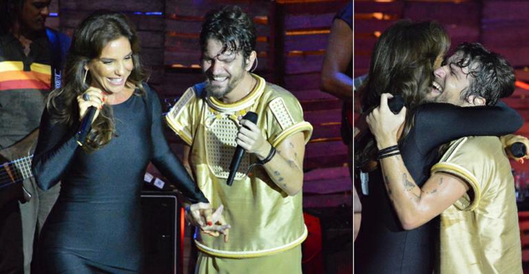Ivete Sangalo grava participação na gravação do DVD de Saulo Fernandes