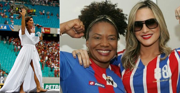 Ivete Sangalo e Claudia Leitte cantam na inauguração da Arena Fonte Nova em Salvador