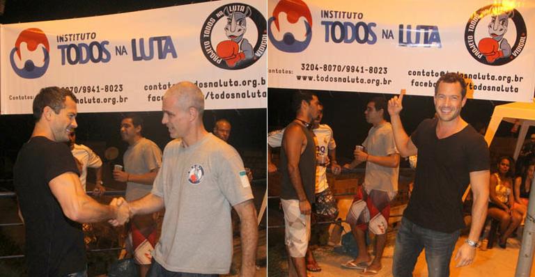 Malvino Salvador apoia ONG ‘Todos na Luta’ em evento no Vidigal