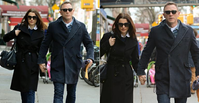 Daniel Craig e Rachel Weisz formam belo casal em passeio romântico por Nova York