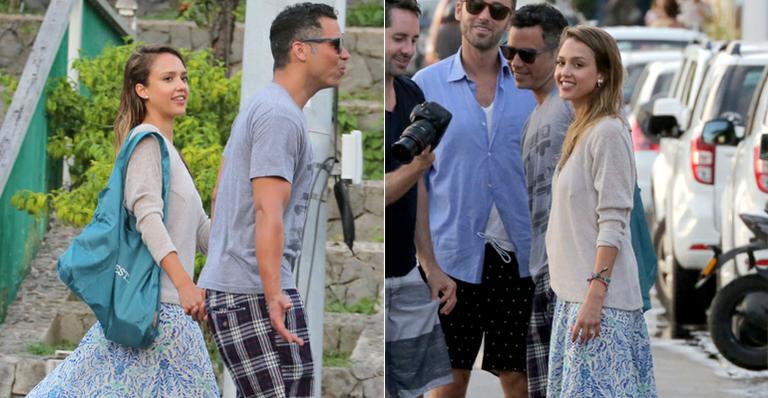 Jessica Alba curte belas férias com o marido