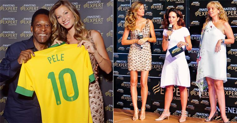 Encontro brasileiro de Pelé e Gisele Bündchen