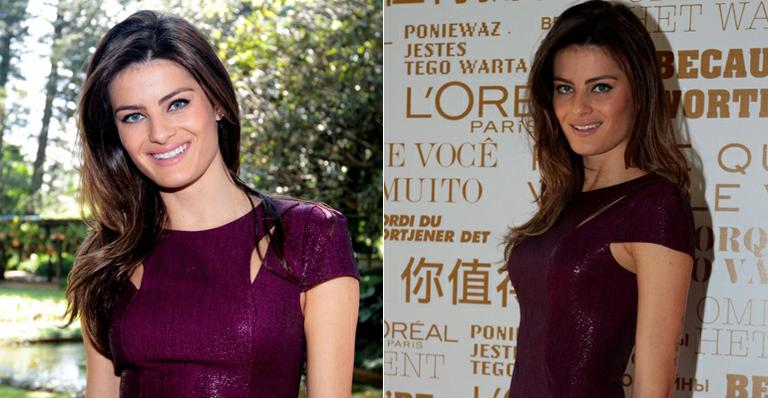 Isabeli Fontana brilha em evento de beleza