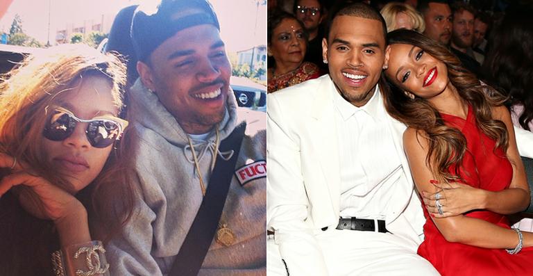 Voltaram? De novo? Rihanna publica foto com Chris Brown