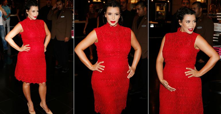Segura, Kim Kardashian superou o medo do parto