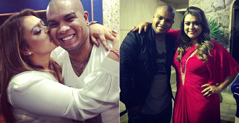 Preta Gil grava clipe com o cantor Rodriguinho
