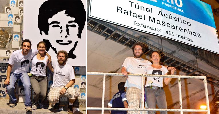 Cissa Guimarães inaugura túnel em homenagem ao filho Rafael Mascarenhas