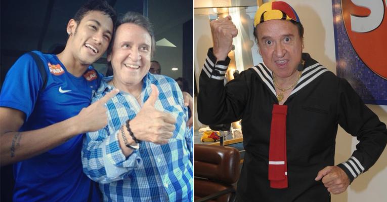 Neymar tieta Carlos Villagrán, o Quico do seriado ‘Chaves’