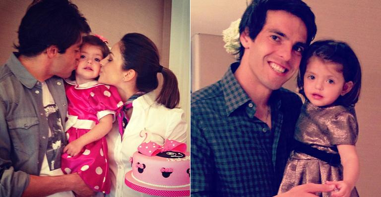 Kaká e Carol Celico fazem festa para comemorar os dois anos de Isabella